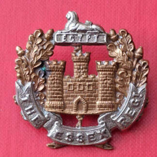 The Essex Regiment - Bi Metal Edwardian Cap Badge.