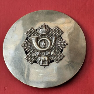 The Highland Light Infantry - White Metal Plaid Brooch.