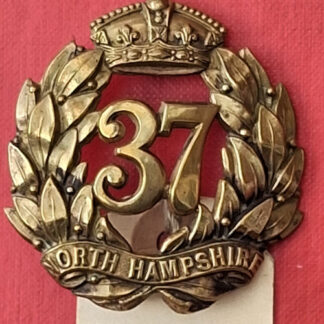 37th (North Hampshire) Regiment Of Foot - Victorian O.R's Brass Circa 1874 - 1881 Glengarry Badge.