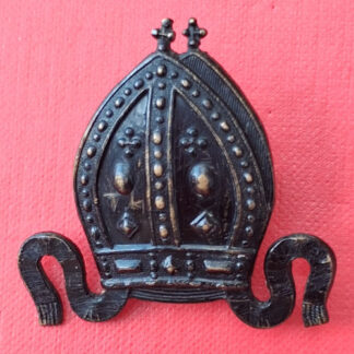 Chigwell School O.T.C - Blackened Brass Cap Badge.