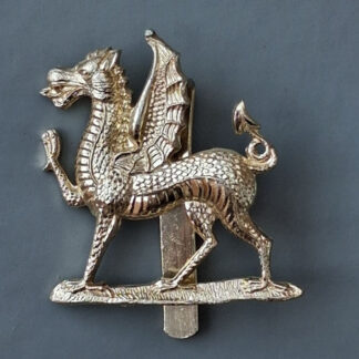 Monmouth School C.C.F - Gold Anodised Cap Badge.