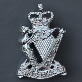 The Royal Ulster Rifles - Silver Anodised Kilt Badge.