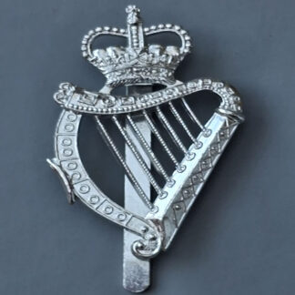 The London Irish - Silver Anodised Caubeen Badge.