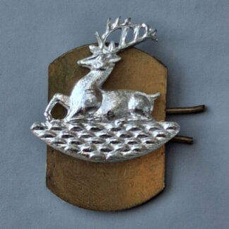 The Bedfordshire & Hertfordshire Territorials - Silver Anodised Collar Badge.