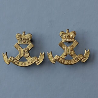 (Canada) 16th Infantry Battalion (Canadian Scottish) - Gilding Metal Collar Badges.
