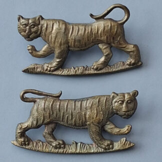 The York & Lancaster Regiment - Gilding Metal Collar Badges.