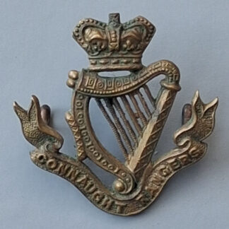 The Connaught Rangers - Queen Victoria's Crown Gilding Metal Cap Badge.