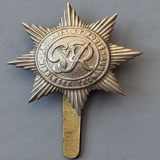 The Middlesex Yeomanry - GVIR White Metal Cap Badge.