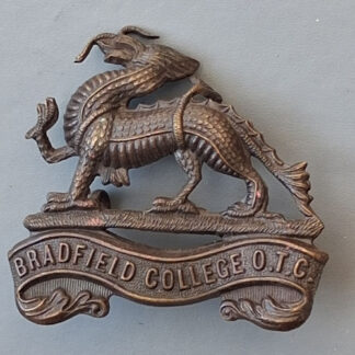 Bradfield College O.T.C - Bronzed Cap Badge.