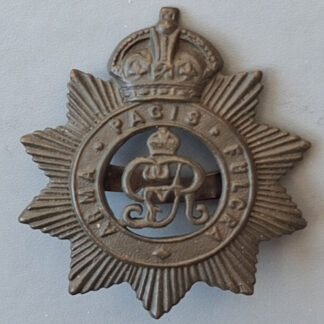 The North Somerset Yeomanry - WW1 Officer's Bronzed Service Dress Cap Badge.