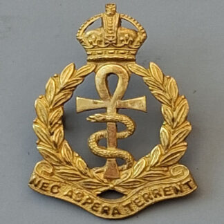 Royal Air Force Medical Branch - WW1 King's Crown Gilt Collar Badge.