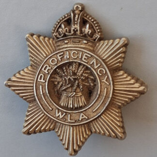 The Women's Land Army - WW2 Plastic Economy Issue Proficiency Badge.