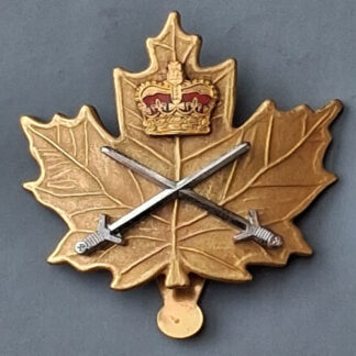 (Canada) The Royal Canadian Army Physical Training Corps - Queen's Crown Bi Metal & Enamelled Cap Badge.
