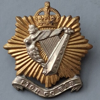 (Canada) The Royal Irish Regiment Of Canada -King's Crown Bi Metal Cap Badge.