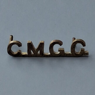 (Canada) The Canadian Machine Gun Corps - Gilding Metal Shoulder Title.