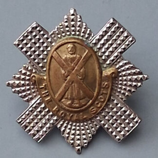 The Royal Scots - Bi Metal Piper's Badge.