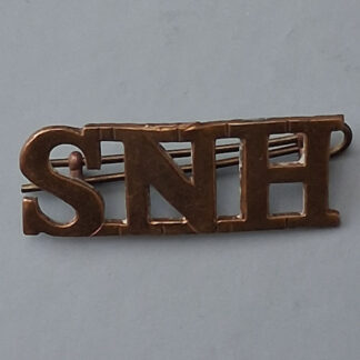 The South Nottinghamshire Hussars - Gilding Metal Shoulder Title.