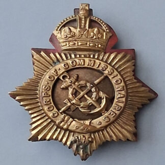 The Corps of Commissionaires - King's Crown Gilding Metal Cap Badge.
