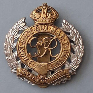 The Royal Engineers - King's Crown Bi Metal Cap Badge.