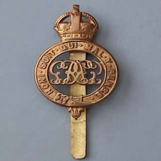 The Grenadier Guards - King's Crown Gilding Metal Pagri Badge.