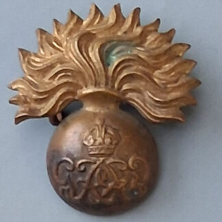 The Grenadier Guards - King's Crown Gilding Metal Warrant Officer's Cap Badge.