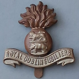 The Royal Dublin Fusiliers - Bi Metal Cap Badge.