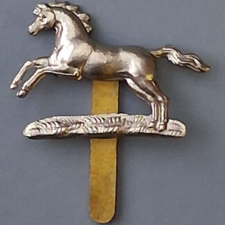 The Northamptonshire Yeomanry - White Metal Cap Badge.