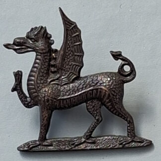 The Monmouthshire Regiment (T.A) - Officer's Service Dress Collar Badge.