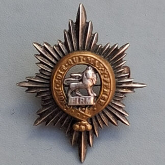The Worcestershire Regiment - Officer's Silver & Gilt Collar Badge.