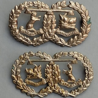 The Argyll & Sutherland Highlanders - White Metal Collar Badges.