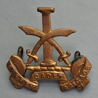 The Surrey Cadet Brigade - Gilding Metal Cap Badge.
