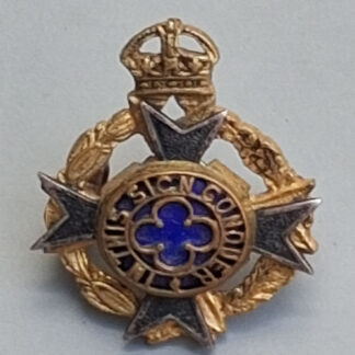 The Royal Army Chaplain's Department - King's Crown Silver, Gilt & Enamelled Collar Badge.