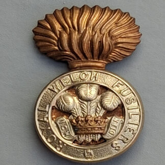 The Royal Welsh Fusiliers - Bi Metal Cap Badge.