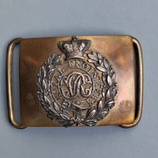The Royal Engineers - Queen Victoria's Crown Officer's Waist Belt Clasp.