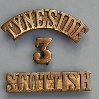 3rd Battalion The Tyneside Scottish - Gilding Metal Shoulder Title.