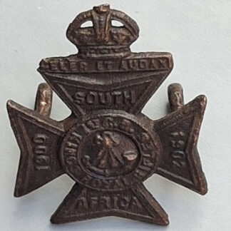 1st Cadet Battalion The King's Royal Rifle Corps - King's Crown Officer's Cast Forage Cap Badge.