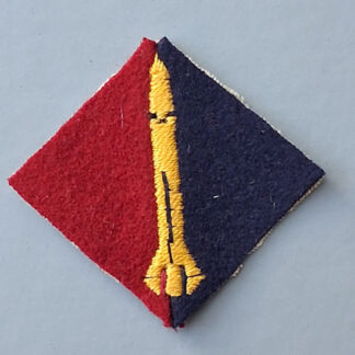 50th Missile Regiment Royal Artillery (Guided Weapons) - Woven Cloth Formation Badge.
