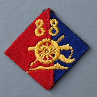 88th Field Army Group Royal Artillery - Woven Cloth Formation Badge.