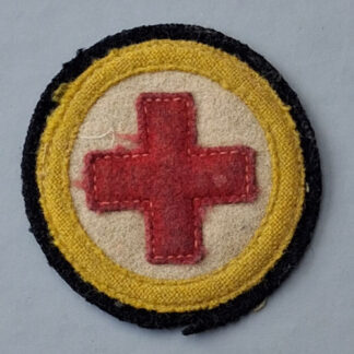 The Royal Army Medical Corps / Stretcher Bearers - Woven Cloth Sleeve Badge.