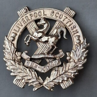 V Company (Liverpool Scottish) 5th/8th King's Cheshire Regiment - Chromed Cap Badge.