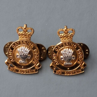 The Army Catering Corps - New Improved Bi Metal Collar Badges.
