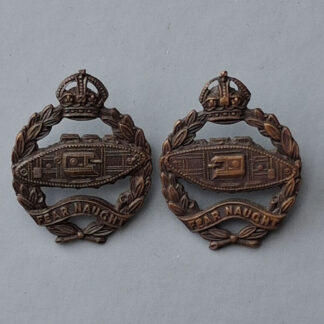 The Royal Tank Regiment - Officer's Service Dress Collar Badges.
