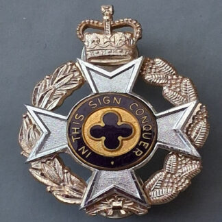 (Australia) The Royal Australian Christian Chaplain's Department - Gold & Silver Anodised Cap Badge.