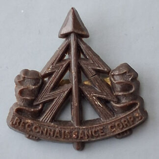The Reconnaissance Regiment - WW2 Economy Issue Plasic Cap Badge.