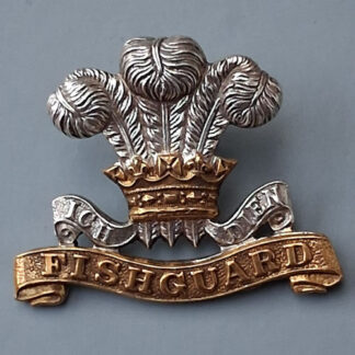 The Pembrokeshire Yeomanry - Officer's Silver & Gilt Cap Badge.