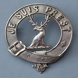 The Lovat Scouts Yeomanry - White Metal Cap Badge.