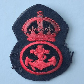 Royal Navy Petty Officer - King's Crown Cloth Cap Badge.