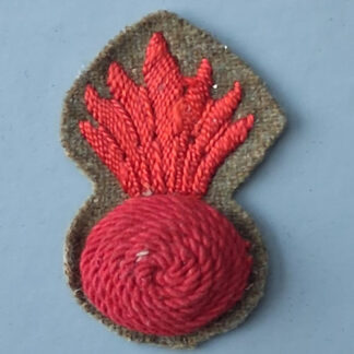Royal Marine Siege Regiment - Cloth Grenade Sleeve Badge.