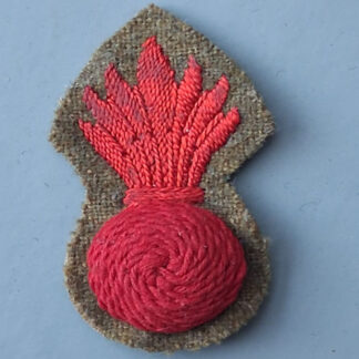Royal Marine Siege Regiment - Cloth Grenade Sleeve Badge.