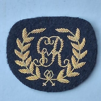 The Royal Marines - "The King's Badge"  Cloth Bullion Sleeve Badge.